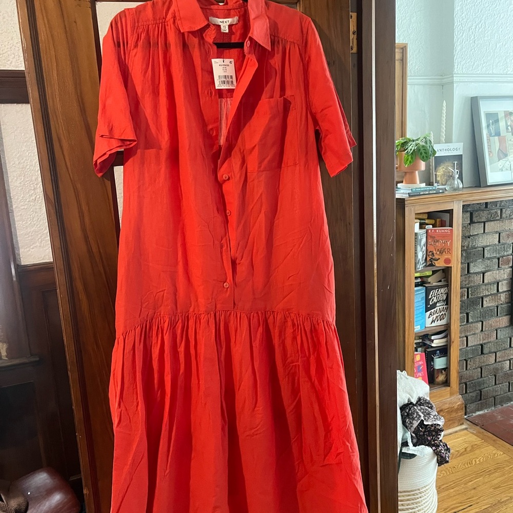 SOLD Next Red Midi Dress
100%cotton
